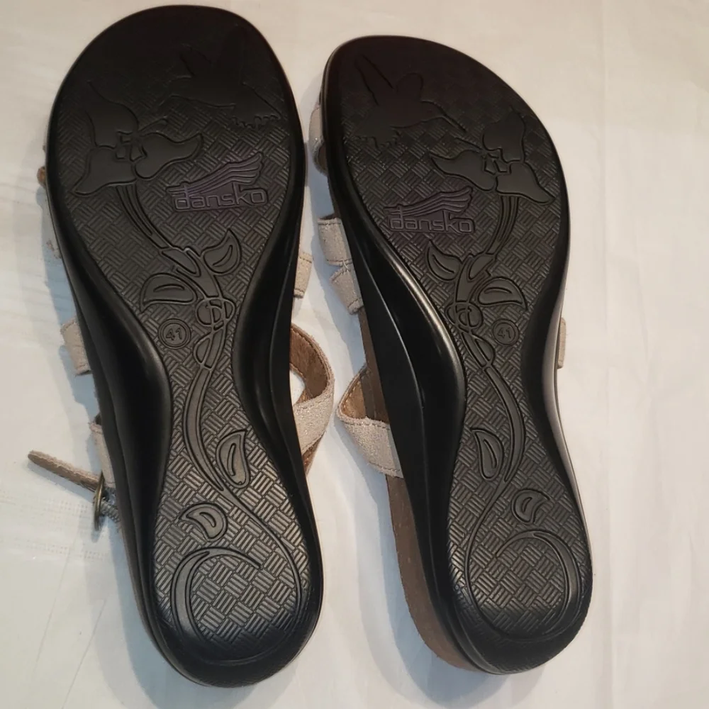 DANSKO Strappy Slingback Comfort Footbed Sandal Leather NEW Womens 41